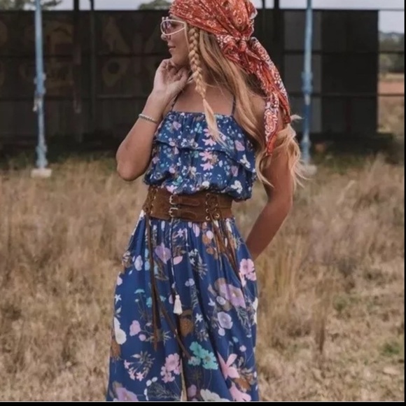 Spell and the Gypsy Collective Wild Bloom jumpsuit Smsrp 400 - Picture 4 of 6